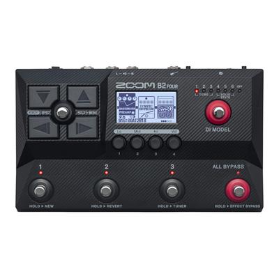 ZOOM Zoom B2 FOUR Эмулятор усилителя басовых эффектов с функцией ИК Черный Черный и многослойный