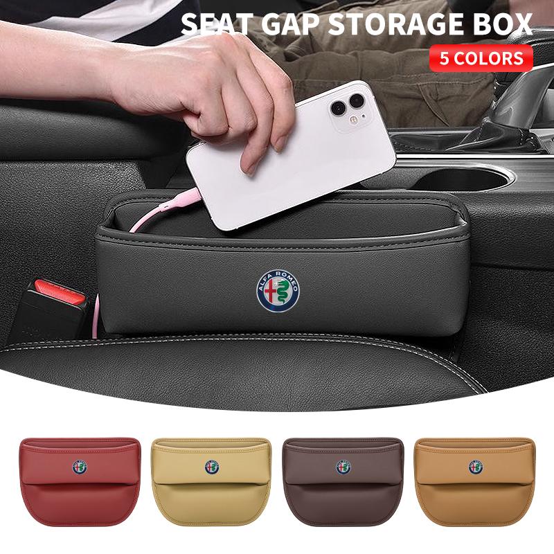 YRVR6 Car Organizer Box Car Seat Slit Gap Pocket Multifunctional Driver Seat Storage Holder For Alfa Romeo Abarth JEEP Volvo Honda MG