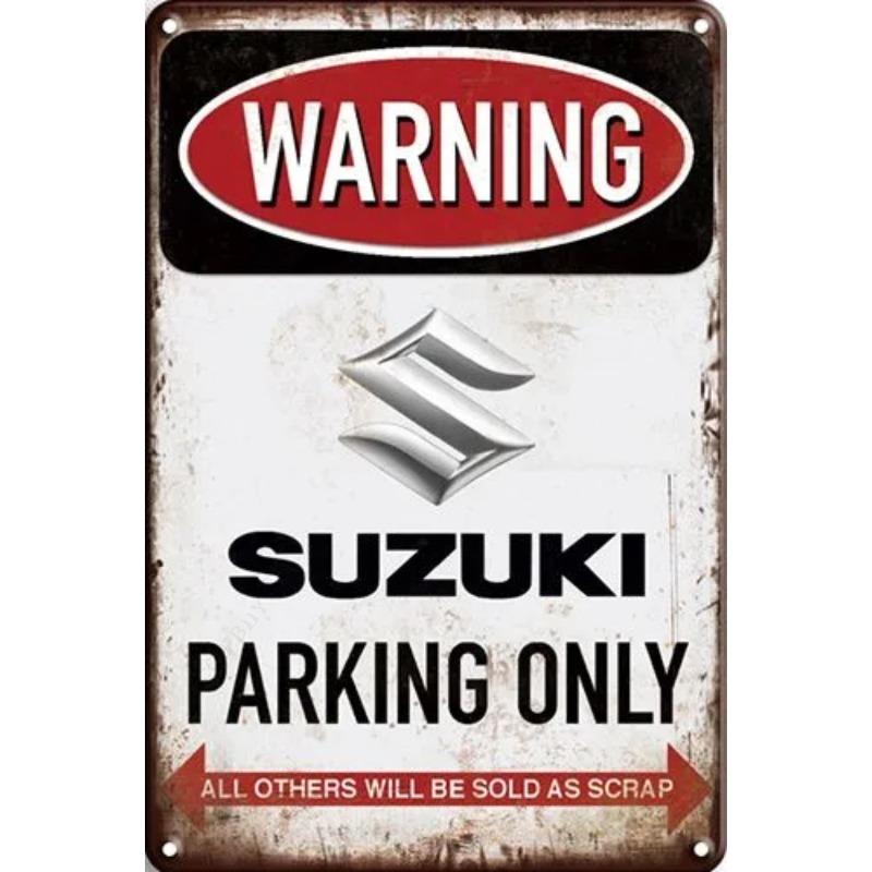 Lamborghini Parking Only Sign, Retro Metal Car Decor Plaque