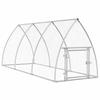 VidaXL Chicken Cage Silver 300x105x120 Cm Galvanized Steel, Chicken Coop, Chicken Run, Chicken Coop with Run, Hut 172553