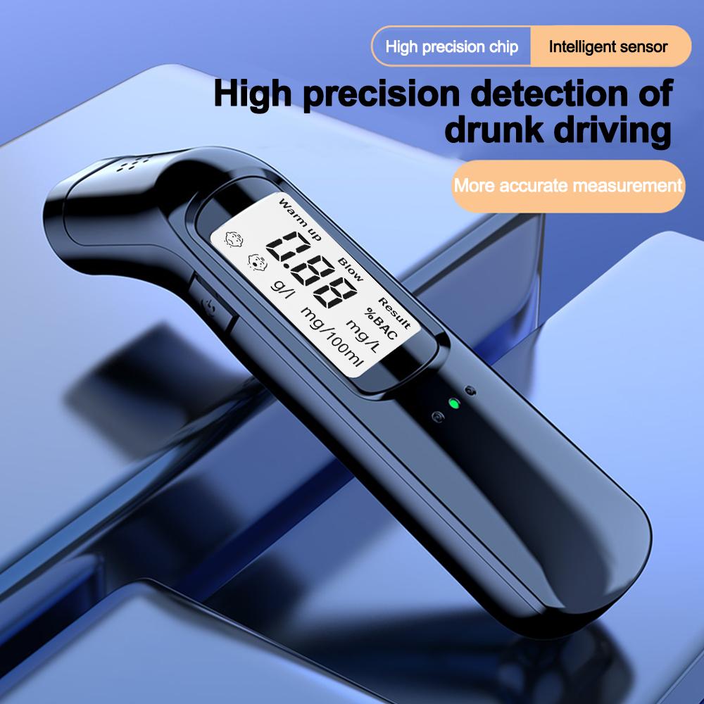 Portable Non-Contact Alcohol Tester with LED Display Alcoholmeter Alcohol Detector Breathalyzer Vehicle Diagnostic Tool Drunk Driving Prevent