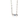SEWNSWEN SILVER ORIENTAL GEMSTONE NECKLACE