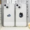 Смешная мультяшная пара Кот и Рыба парный чехол для телефона для IPhone 16 15 14 11 12 13 Pro Max 7 8 Plus Mini XS XR Прозрачный мягкий чехол Fundas