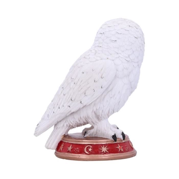 Figurine Hibou Familier du Sorcier - Nemesis Now - 10cm - Rouge - Blanc - Décoration Intérieure