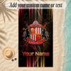 Beach TowelSunderland FC Custom Name Text Personalized Soft Towel for Beach Pool Indoor Home Decor Gift