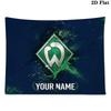 Custom Name SV Werder Bremen Printed Tapestry – Wall Hanging for Bedrooms, Dorms, and Home Decor