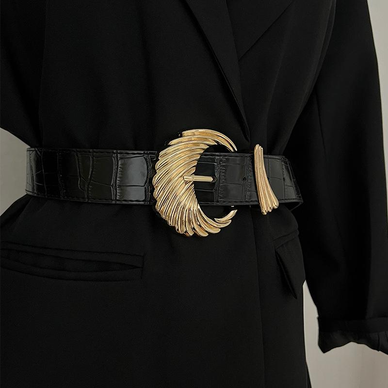 Четыре сезона в наличии новый ремень женский кожаный модный универсальный джинсовый ремень украшение с юбкой, костюмом, свитером талии крышка