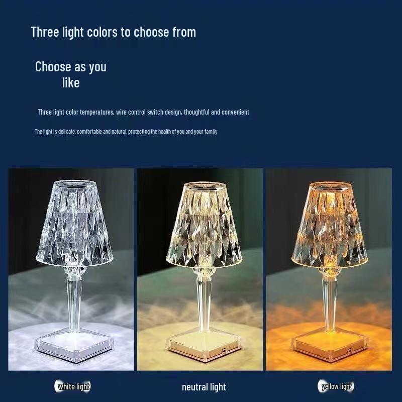 Роскошная светодиодная настольная лампа-капля - Перезаряжаемый ночник для спальни