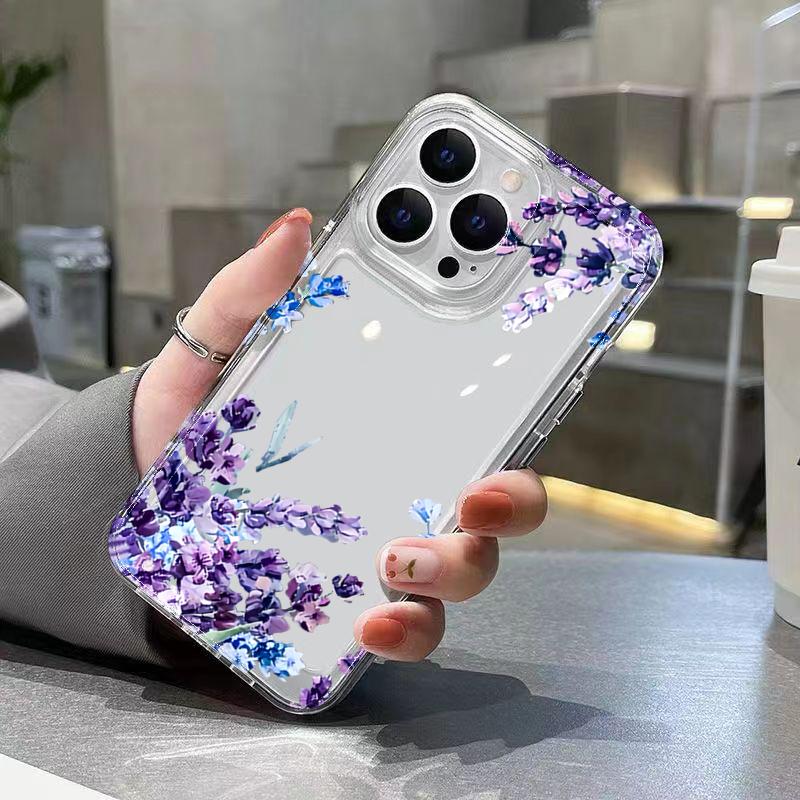 Для Xiaomi Redmi Note 15 14 Pro Plus 5G 13 12S 12 11 10 Чехол Фиолетовый Цветок Чехол для Телефона Для Redmi 13 12 14C 13C 12C 4G Мягкий Funda