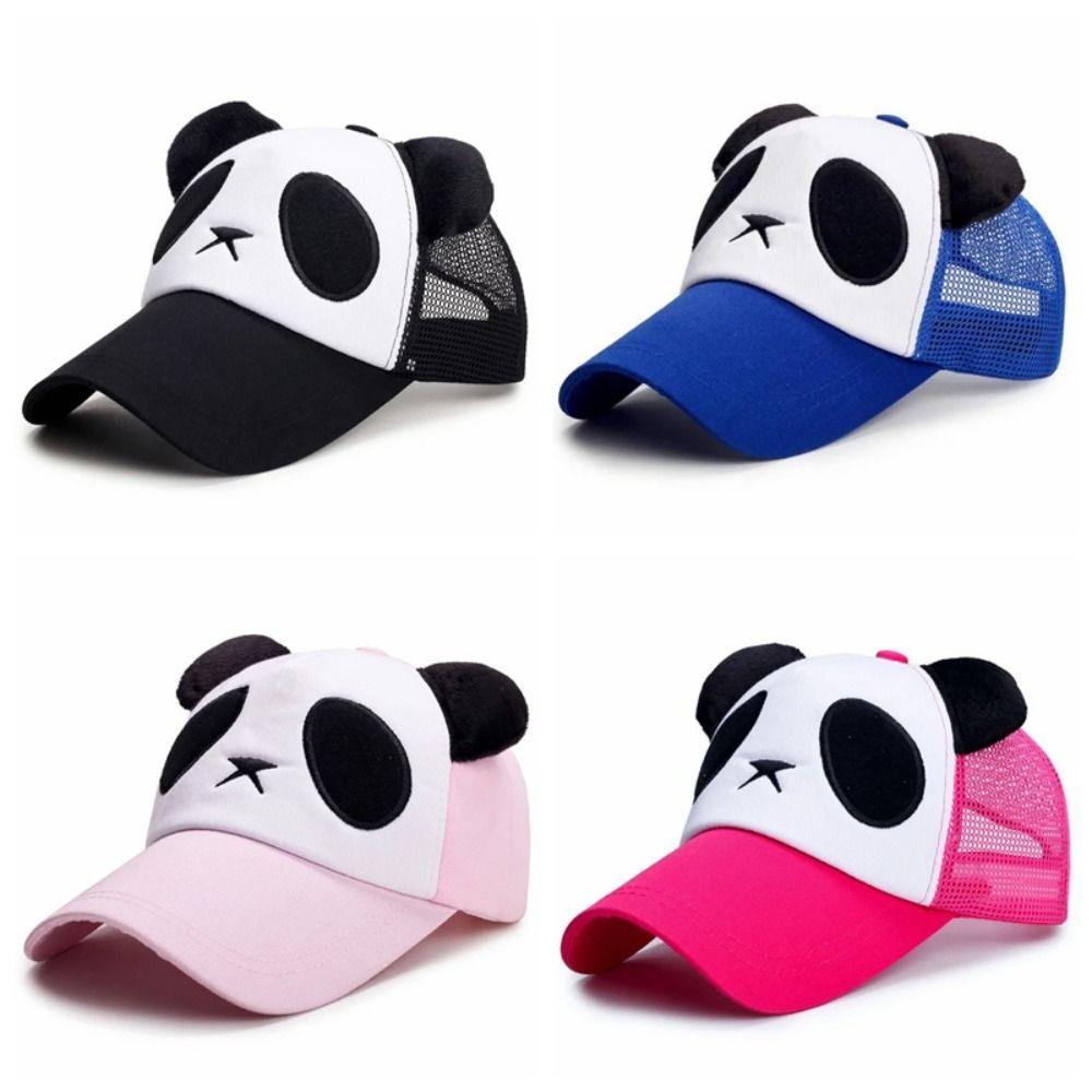 Mesh Panda Baseball Cap Breathable Hollow Mesh Cap Fashion Sports Net Hat Sports