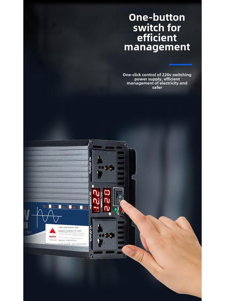 Changji 4000W Pure Sine Wave Inverter: 12V-72V To 220V for Car, Truck, Solar - 5000W