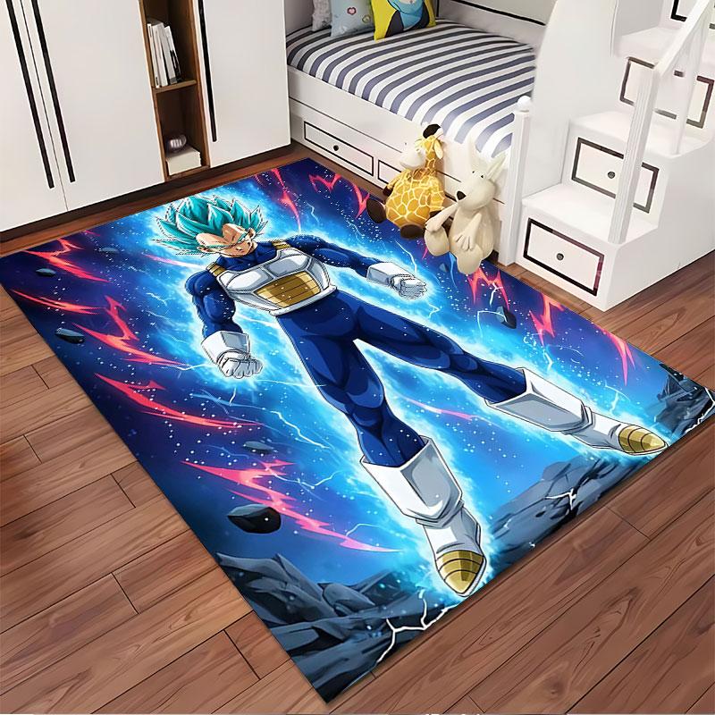 Super Saiyan Warrior Carpet suitable as a non-slip mat for the living room or bedroom sofa