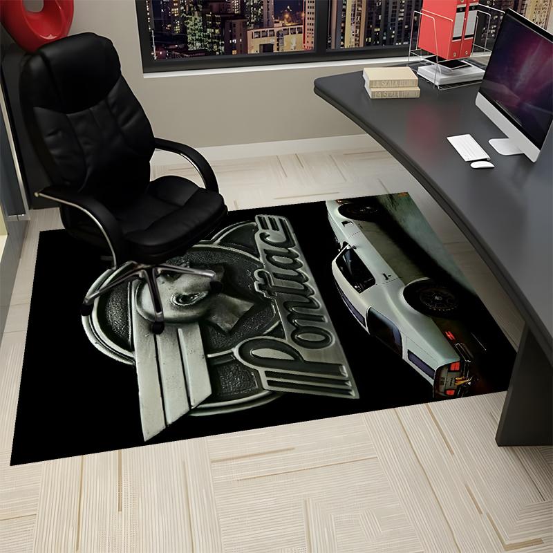 Pontiac Printed Carpet, Rug for Office Chair Living Room Bedroom Kitchen Room Decor Gifts.