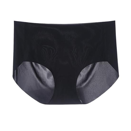Ice Silk Seamless Underwear for Women Ultra Thin High Waist Panties Soft Breathable Briefs Quick-drying Underpants
