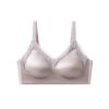 French light luxury seamless interlayer lift bra soft lace gilt satin sexy and comfortable