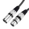 Uxcell XLR Female To XLR Male Cable, 10ft XLR To XLR Microphone Cable, Audio Adapter Cord for PreampSpeaker System, Black