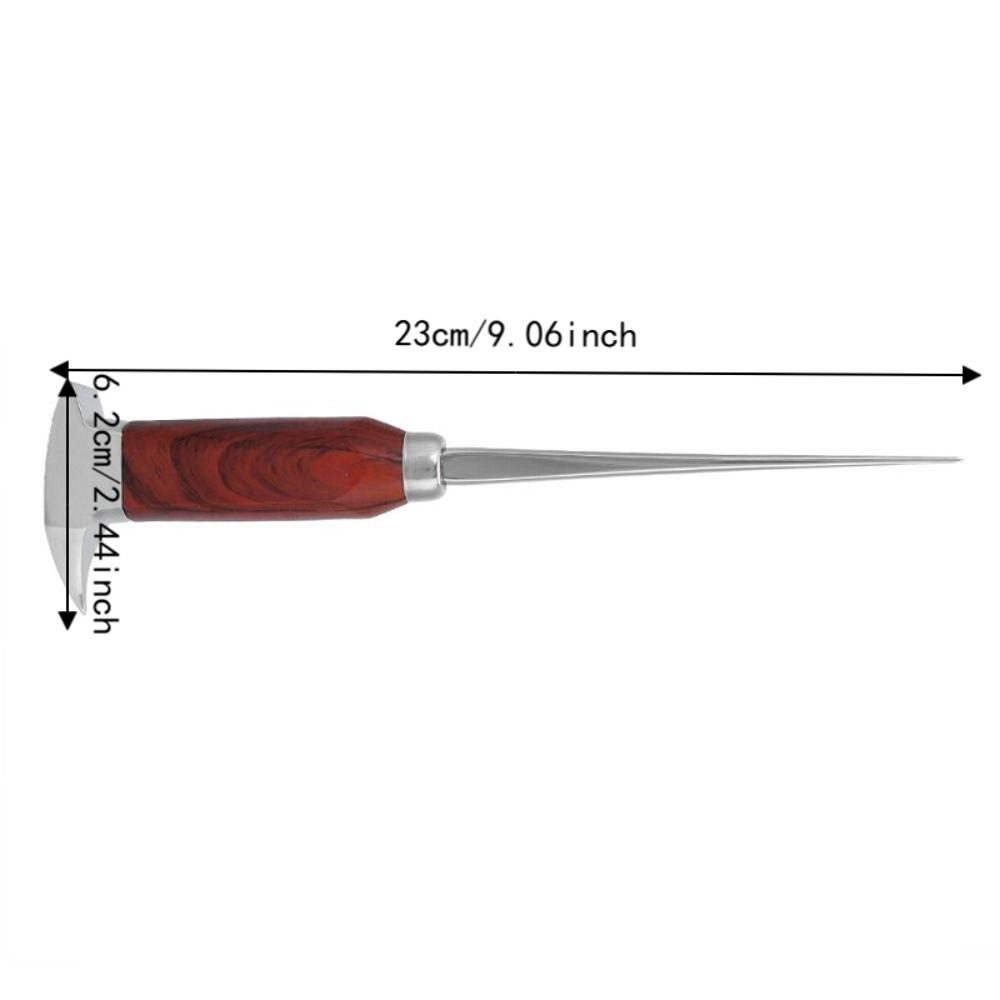 Efficient Single Prong Wood Handle Ice Pick Long Handle Ice Breaking Tool Ice Carving Tool Restaurants