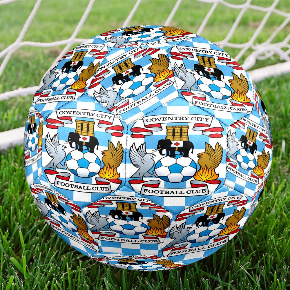 Coven-try Football Club Crest Printed Size 5 Soccer Balls, High-Quality, Anti-Slip, Protective Football, A Unique Gift , Birthdays, Christmas Gifts