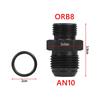ORB O-ring AN6 AN8 AN10 Aluminum Male Adapter Flare Fitting Union Nitrous Oil Fuel Hose End Straight AN Male To AN Male Coupler