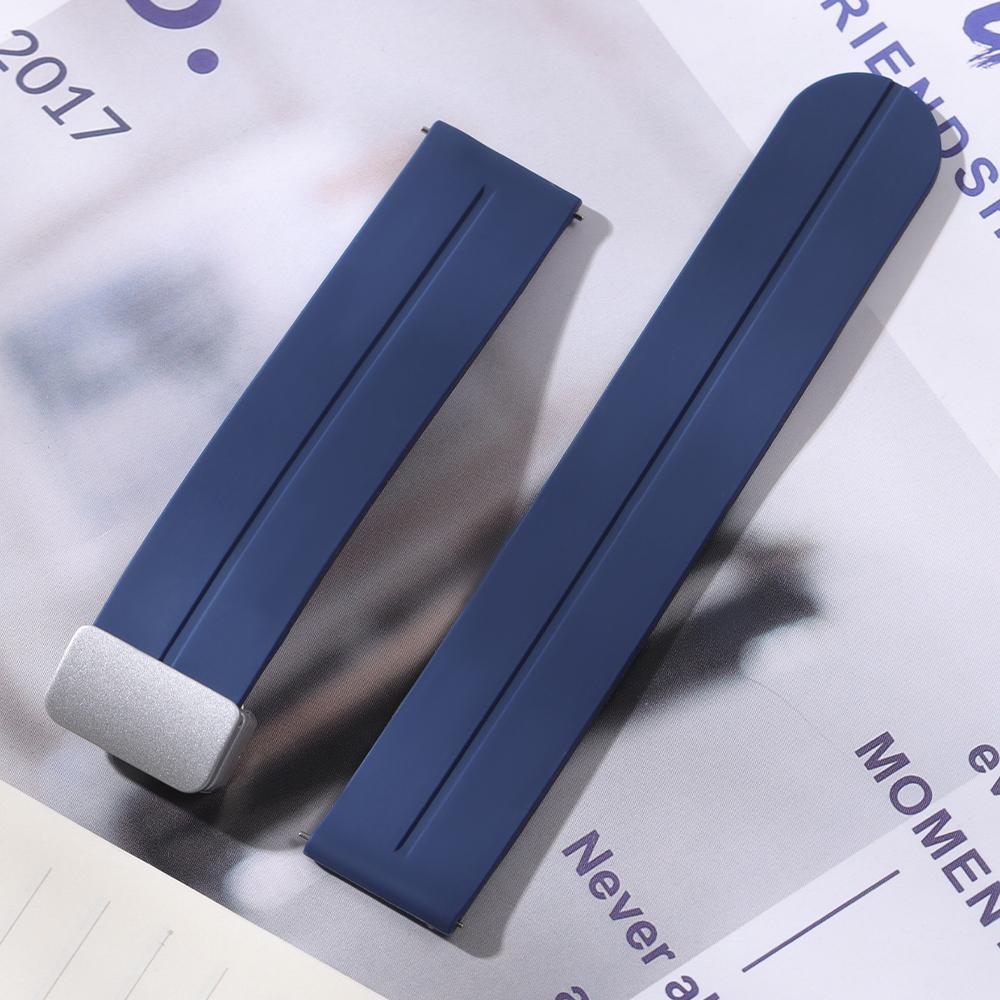 18 мм 20 мм 22 мм Складная пряжка Силиконовый ремешок для ремешка Rolex Универсальный мягкий резиновый ремешок Быстросъемный сменный браслет