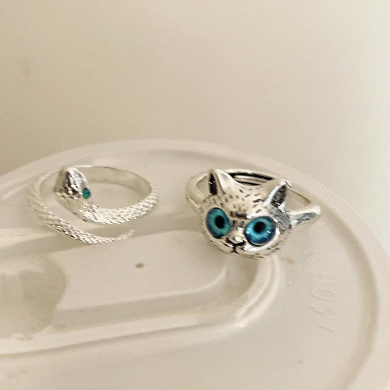 Регулируемое кольцо Кот-Змея: Стильная и уникальная холодная мода для женщин и инфлюенсеров