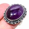 Sage Amethyst Gemstone 925 Sterling Silver Jewelry Ring Size 9 r4I93