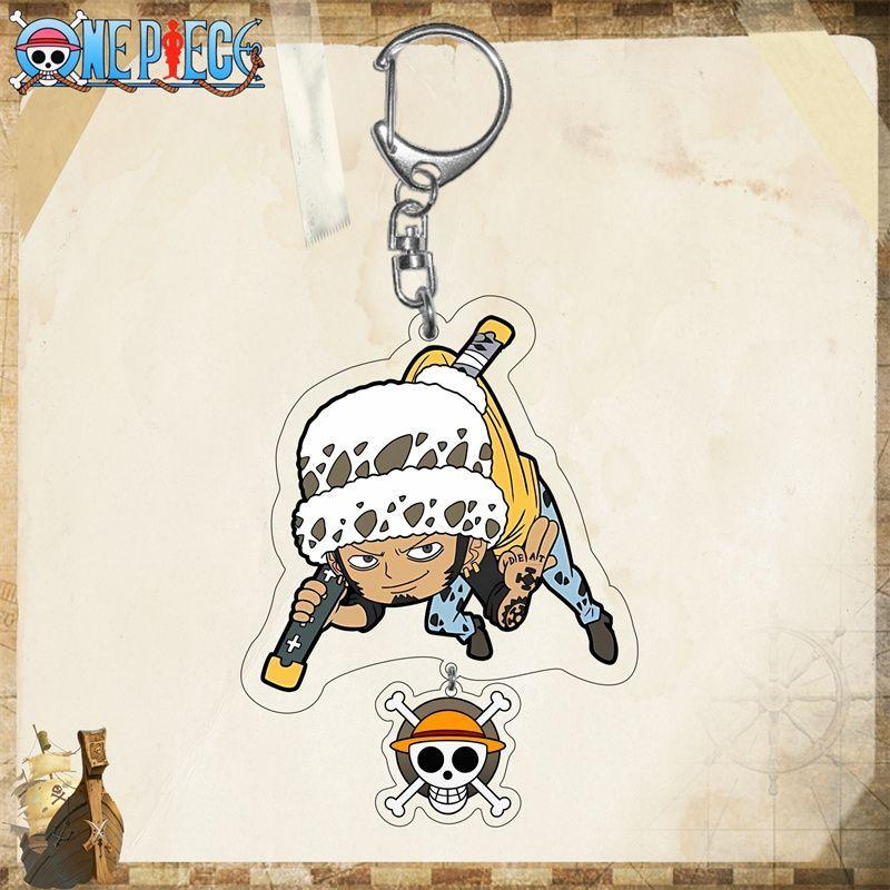 One Piece King Luffy Sona Beauty Подвеска Аниме Акриловый Брелок Прозрачный Брелок Акрил