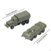 2 шт. 1:144 Колесная модель транспортного средства 4D M35 Truck Education Настольный декор Строительные наборы