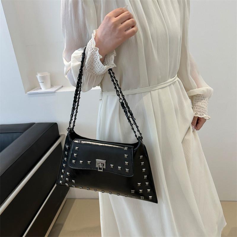 Стильная винтажная сумка-конверт Шикарная ретро сумка подмышку для женщин в черном, коричневом, белом, зеленом цвете