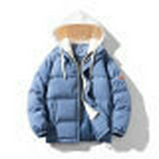 Unisex Winter Cotton-Padded Hooded Jacket - Loose, Versatile, Thick, and Warm for Couples