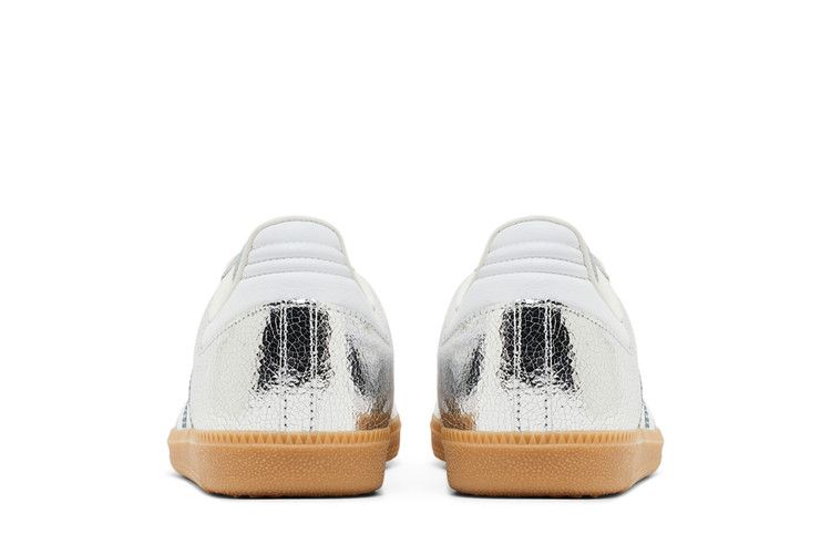 adidas Samba OG Серебристый металлик Потрескавшаяся кожа (Женский)