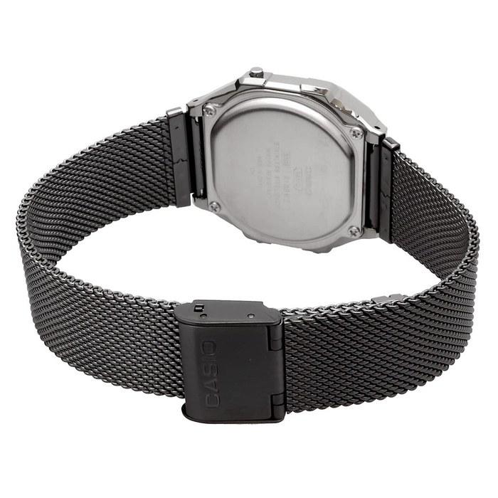 Casio Digital Watch Vintage Series A168WEMB-1B Black Mesh Metal Band