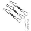 20pcs Windsock Clips Stainless Steel 360 Degree Rotation Dual Clip Wind Spinners Hangers for Wind Sp