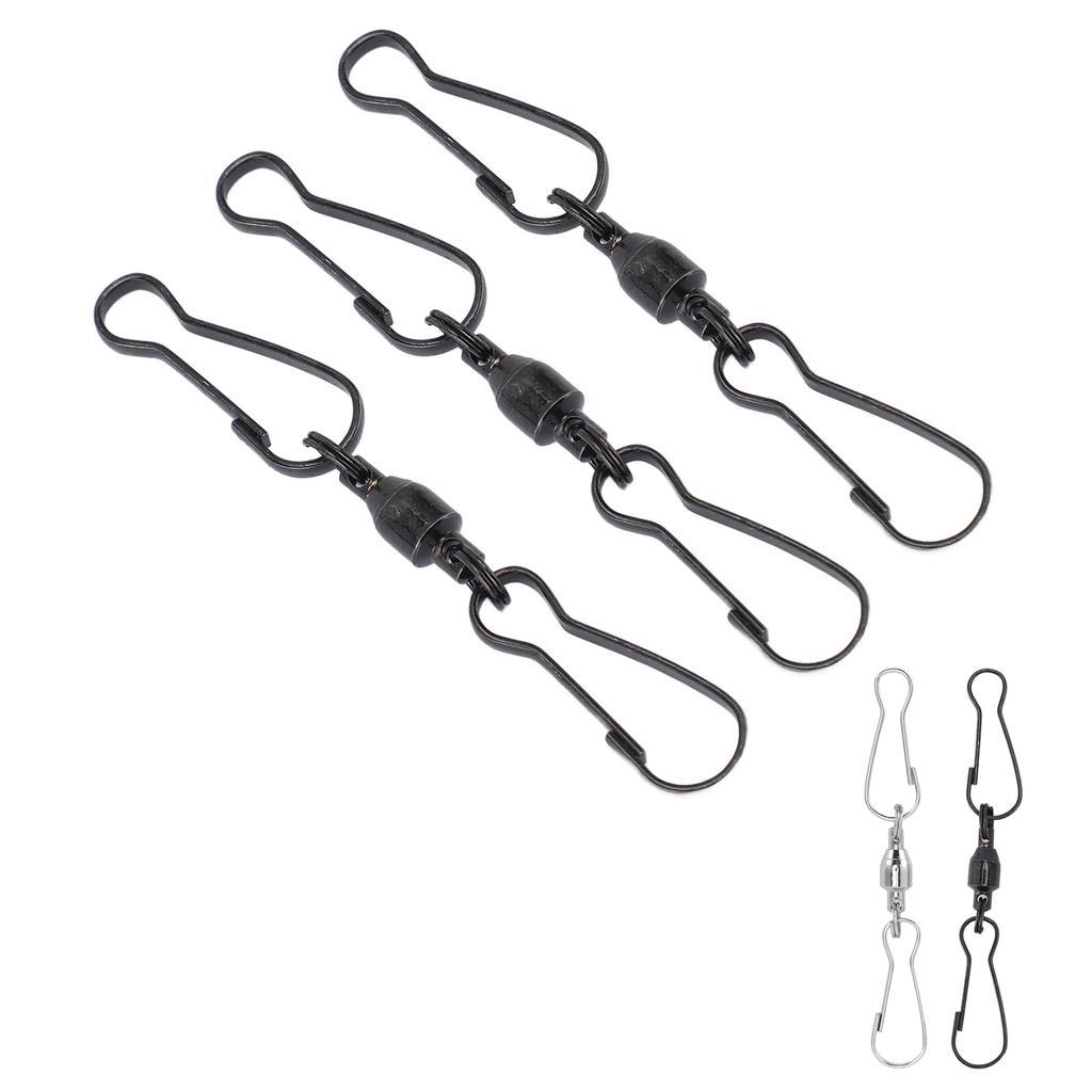 20pcs Windsock Clips Stainless Steel 360 Degree Rotation Dual Clip Wind Spinners Hangers for Wind Sp