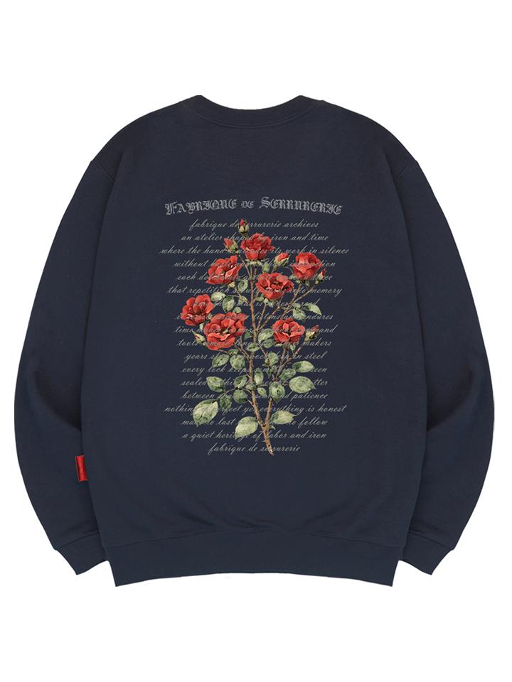 Свитшот Ellamo Rose Rouge Унисекс Большого Размера S~4XL (Тип А)