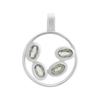 Серебряная подвеска с топазом Лондон Блю (2140832)