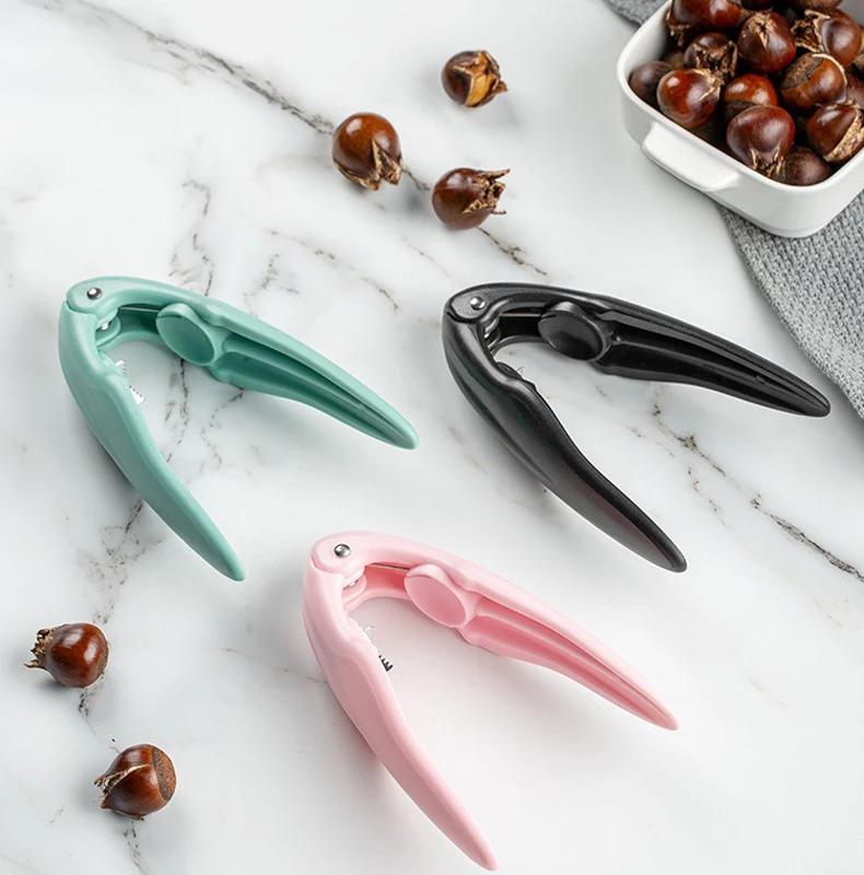Нержавеющая машина для резки каштанов, орехокол, инструмент для открывания орехов, резак для грецких орехов, шелушитель, многофункциональный нож для шелушения каштанов, сталь