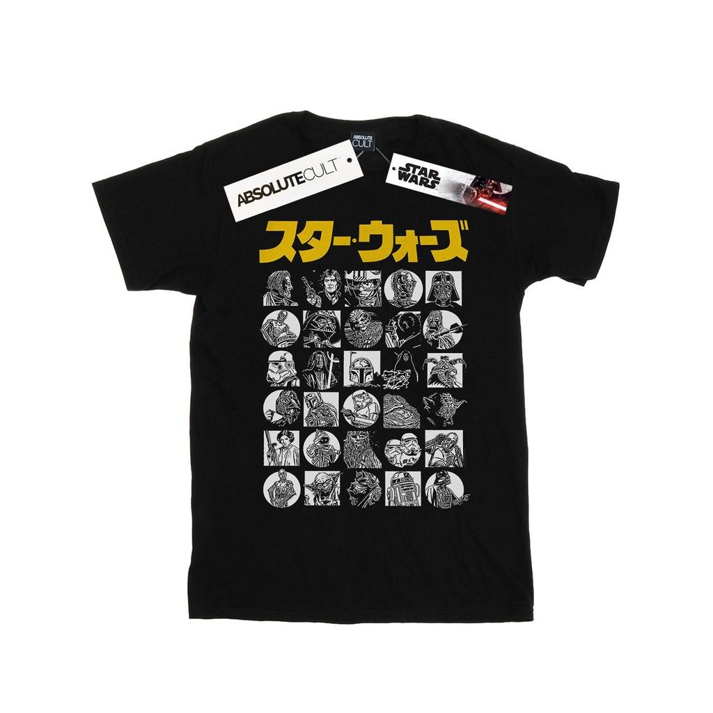Star Wars Mens Japanese Character Thumbnail T-Shirt