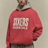 Fear of God Essentials x NBA Philadelphia 76ers Hoodie 'Red Grey' Men's 192al246600f