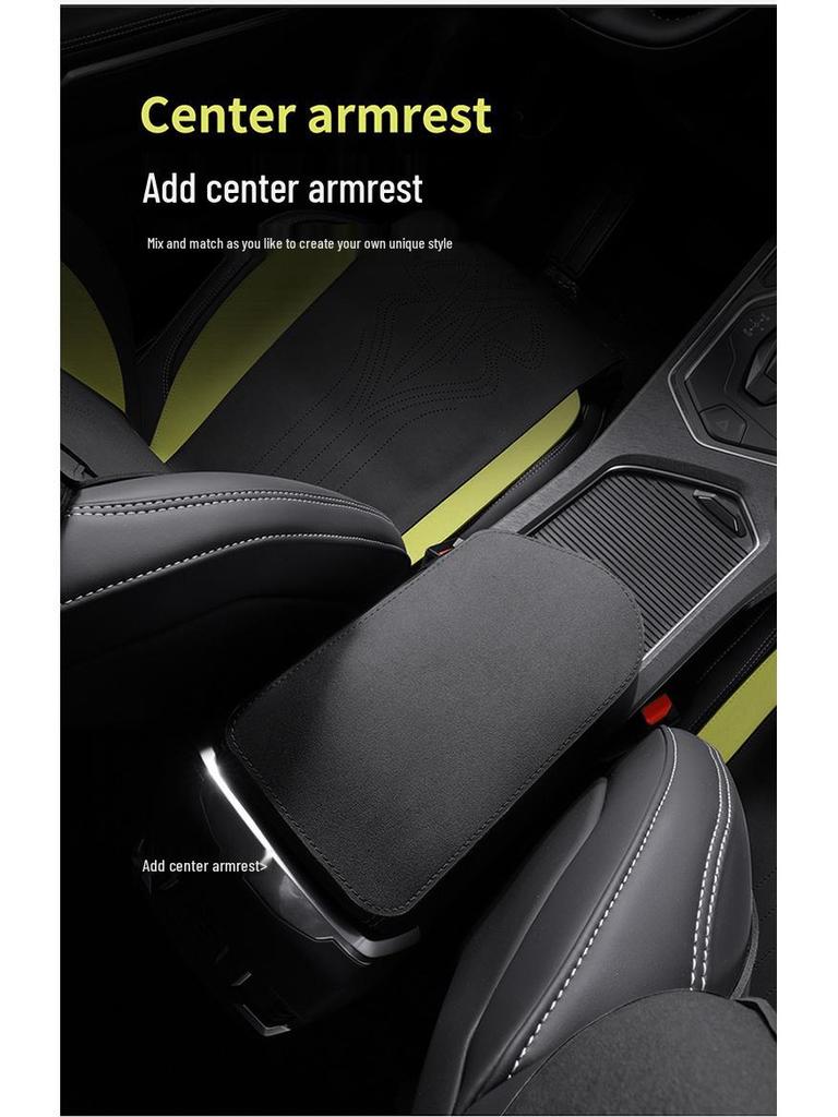 Lynk&Co 03 Suede Saddle Pad: Half-Wrapped Car Seat Cushion Cover