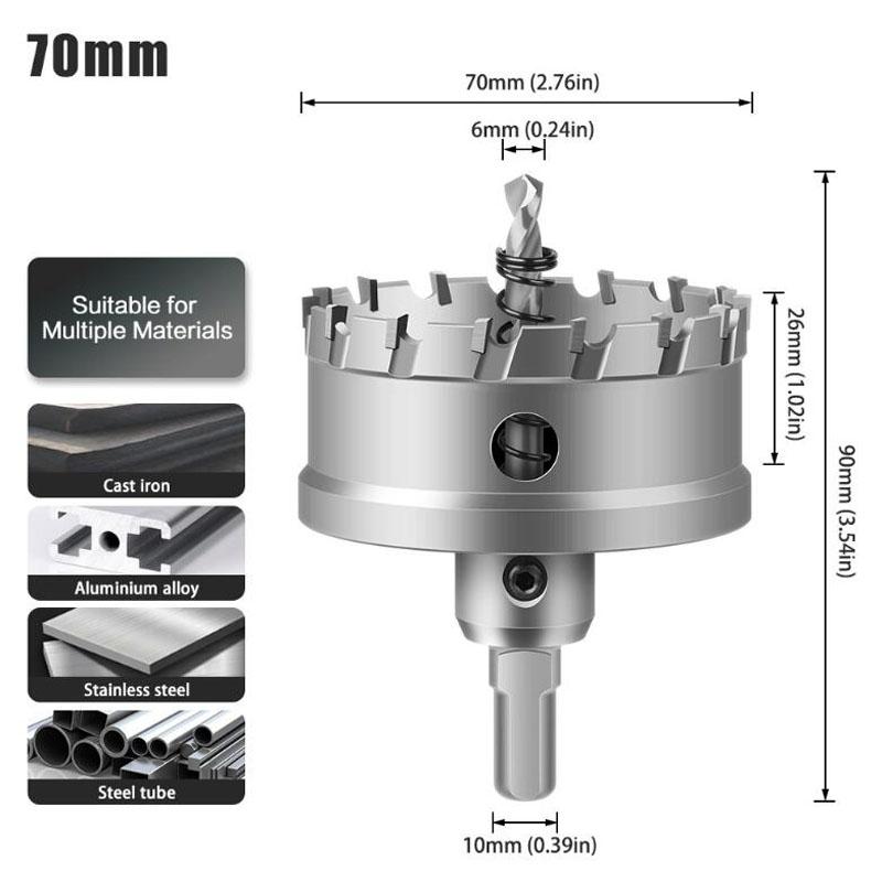 Карбидное сверло для кольцевой пилы, фреза для сверления металлических сплавов из нержавеющей стали