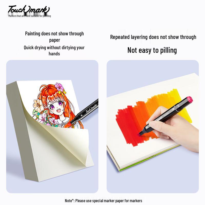 Touch Mark 80-Color Dual Tip Art Marker Set