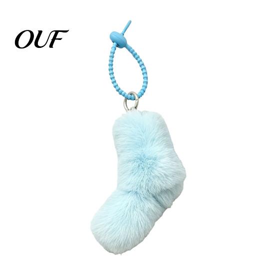 Plush Knot Bag Decor Twist Charm, Fuzzy Keychain Pendant, Small Decoration Hanging for Backpacks, Handbags, Purse, Car Keys Backpacks Keyring