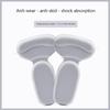 2Pair T-Shape Women's Shoe Heel Protectors Anti-Wear Half Insoles with Anti-Slip High Heel Pads for Foot Protection