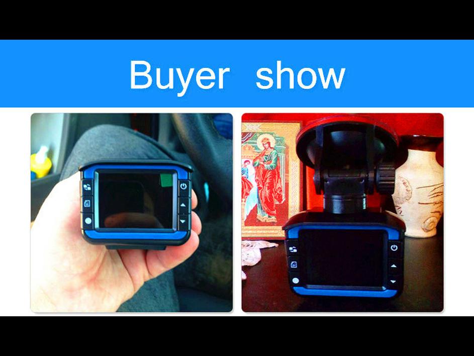 2-in-1 English/Russian Radar Speed Detector & HD Driving Recorder (2-inch) - VG3 Electronic Dog