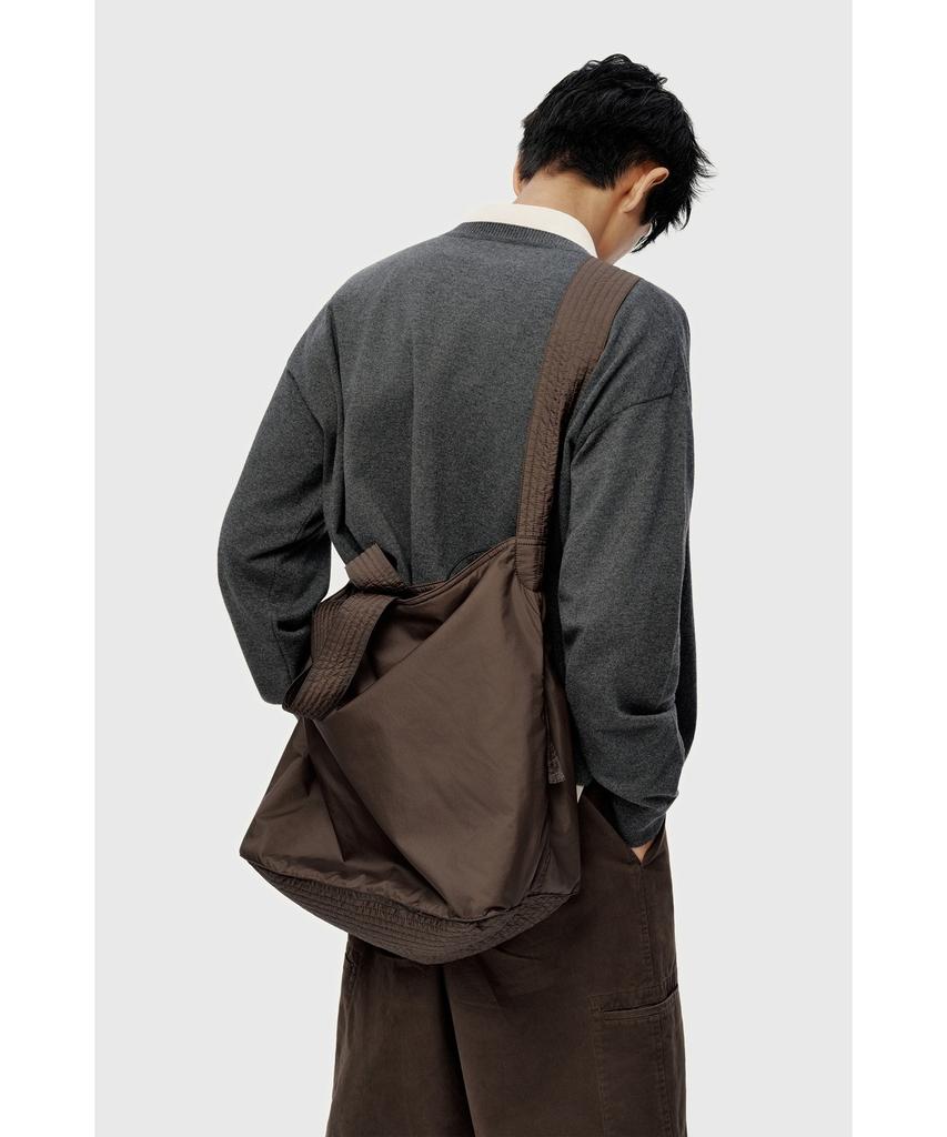 YOUTH Hidden Button Round Neck Cardigan - Charcoal Gray