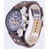 Fossil Coachman Chronograph Черный циферблат Коричневые кожаные мужские часы CH2891