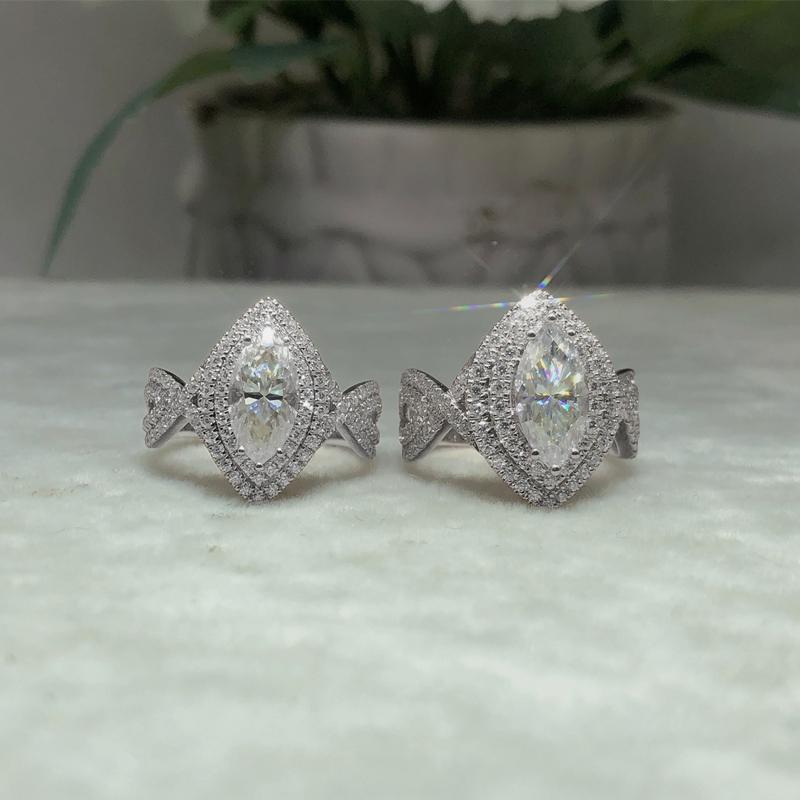 Новые модные обручальные кольца для женщин с блестящим кубическим цирконием, романтическое кольцо для предложения, подарки для любви, модные ювелирные изделия