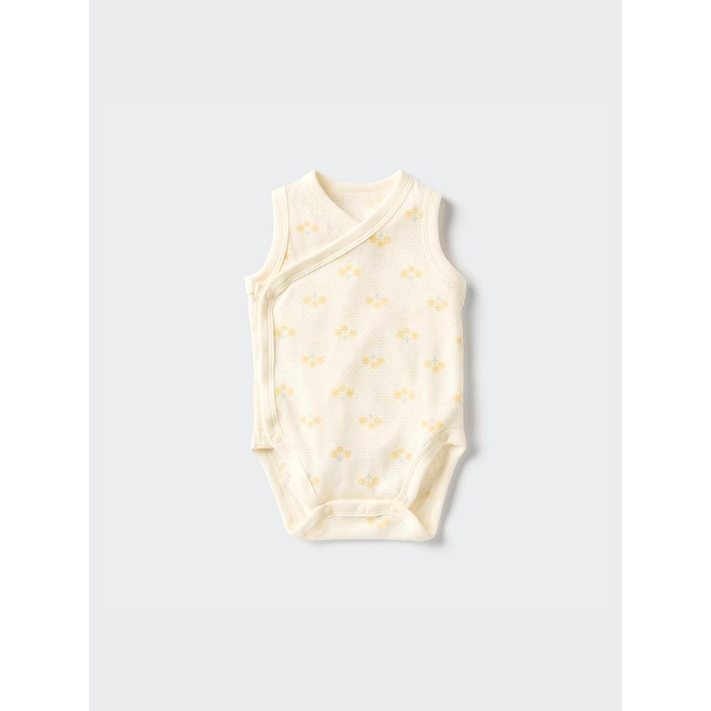 Uniqlo Japan Cotton Mesh Bodysuit Sleeveless