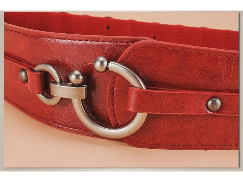 Korean Wide Waist Elastic Belt for Women – Versatile European & American Style